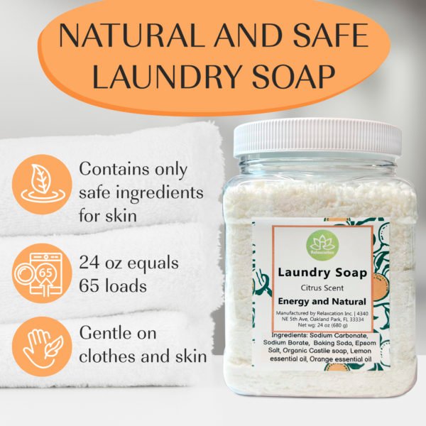 Laundry Soap Gentle and Effective Cleaning Detergent Citrus Scent - Image 9