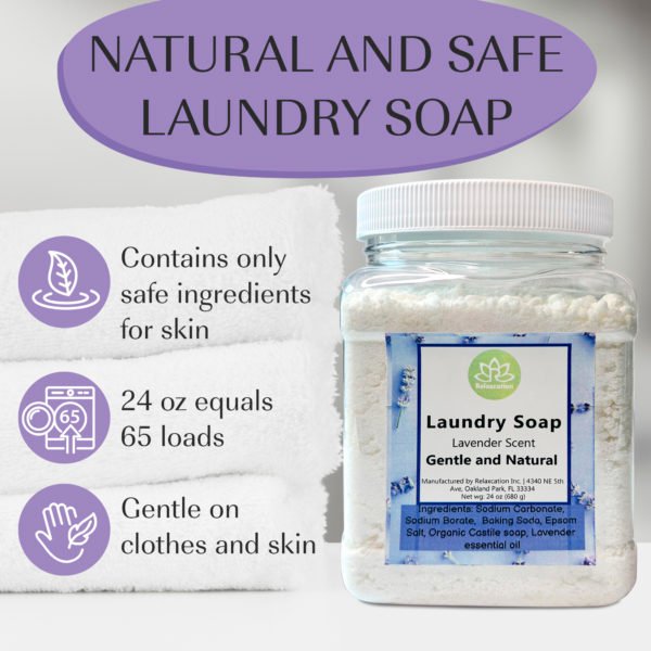 Natural Laundry Soap Detergent "Lavender" Effective Cleaning - Image 2