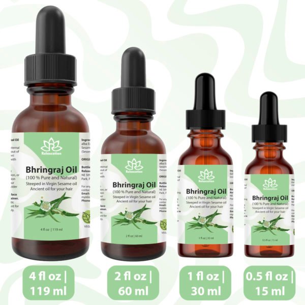 Bhringraj Leaf Infused Sesame Oil - Image 3