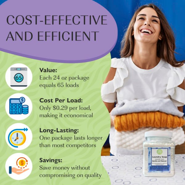 Natural Laundry Soap Detergent "Lavender" Effective Cleaning - Image 6