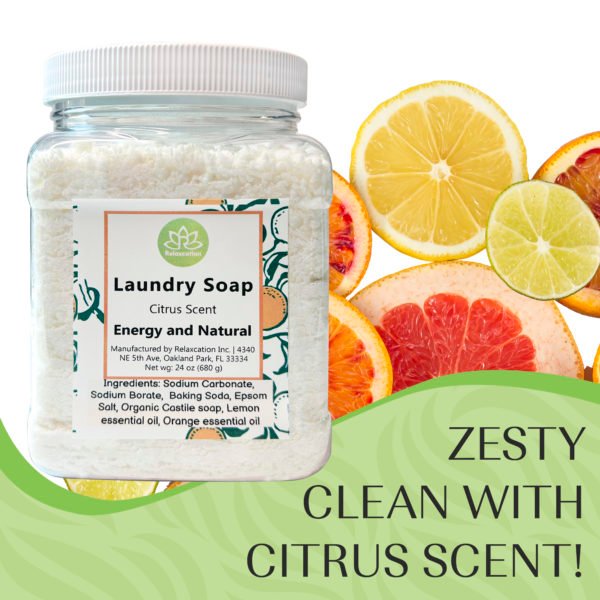 Laundry Soap Gentle and Effective Cleaning Detergent Citrus Scent - Image 3