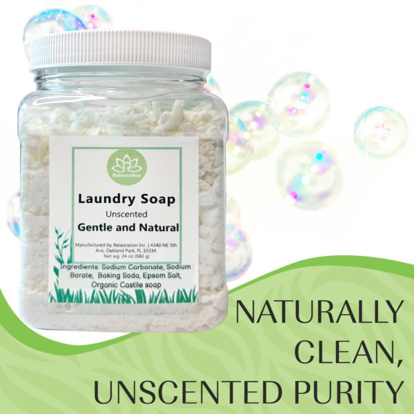 Natural Laundry Soap Detergent For Sensitive Skin Unscented - Image 8