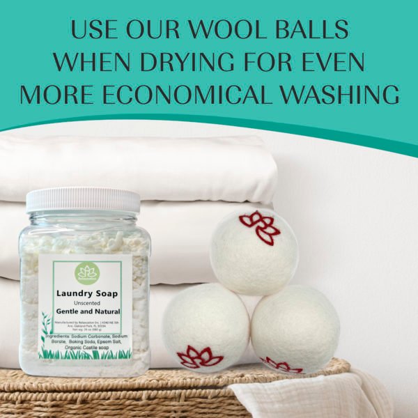 Natural Laundry Soap Detergent For Sensitive Skin Unscented - Image 9