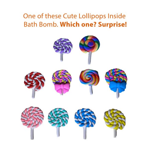 Lollipops Toy Bath Bomb for Kids with Surprise Inside - Image 3