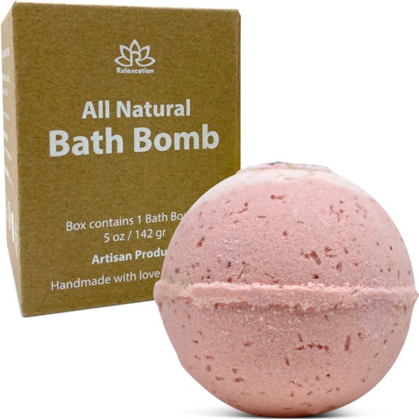 Birthday Cake Organic Bath Bomb in kraft box