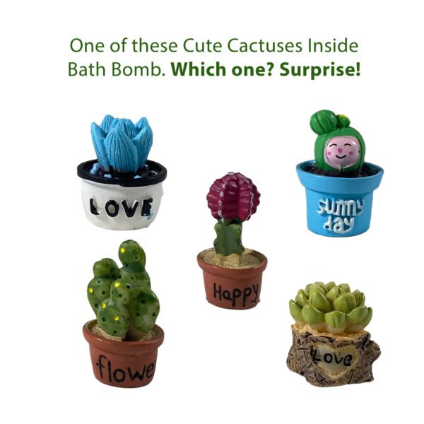 Cactus Toy Bath Bomb for Kids with Surprise Inside - Image 4