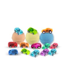 3 Huge Organic Bath Bombs CARS TOYS inside – 7oz/each
