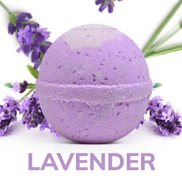 Lavender Bath Bomb with Epsom, Himalayan, Dead Sea Salts - Image 2