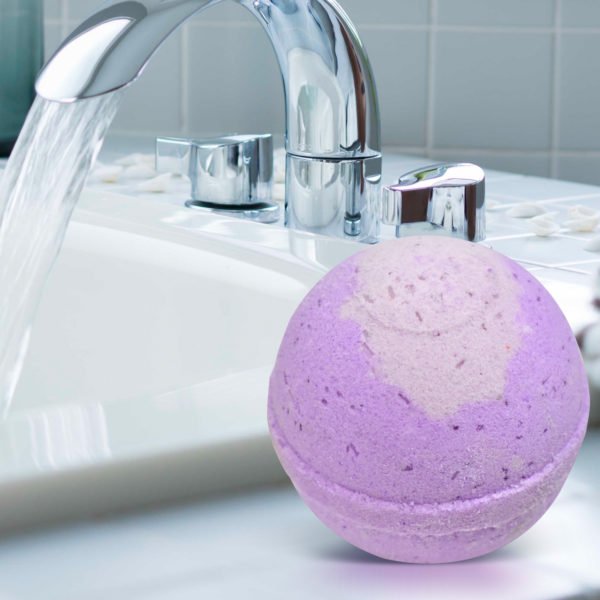 Lavender Bath Bomb with Epsom, Himalayan, Dead Sea Salts - Image 3