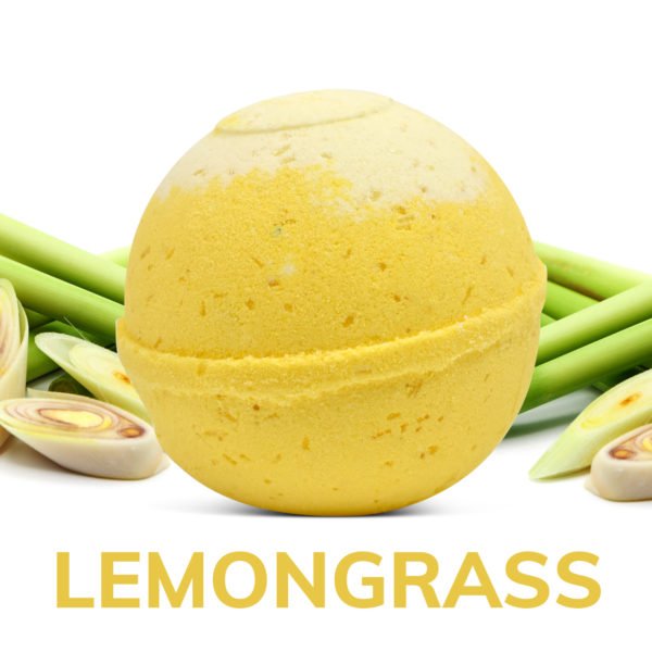Lemongrass Organic Bath Bomb in kraft box - Image 3