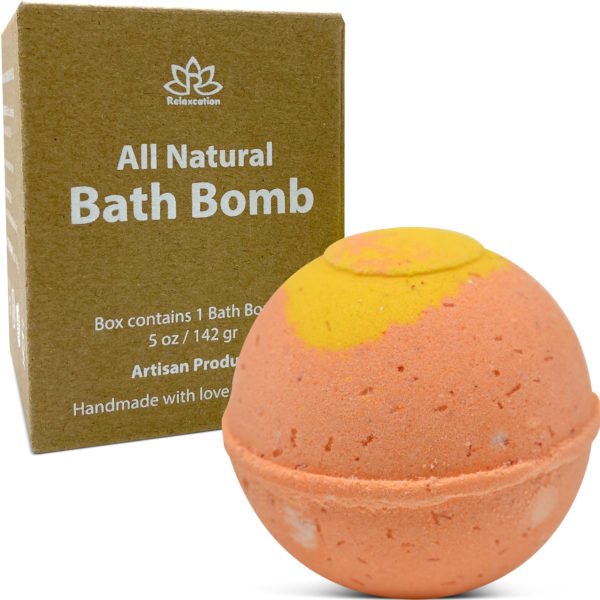 Fruity Blend Natural Bath Bomb in kraft box