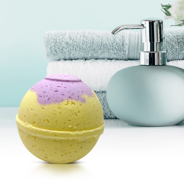 Citrus and Sage Organic Bath Bomb in kraft box - Image 4