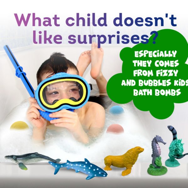 Bath Bombs for Kids with Surprise Sea Animals Toys Inside - Image 8