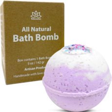 Unicorn Poop Organic Bath Bomb in kraft box