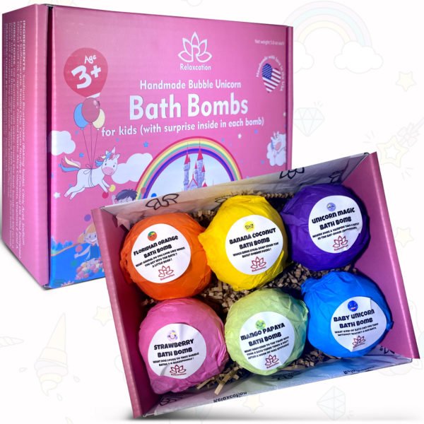 Bath Bombs for Kids with Surprise UNICORN Toys Inside - Image 3
