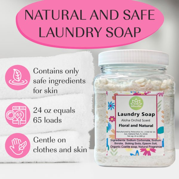 Laundry Soap Detergent - Gentle and Effective Cleaning Aloha Orchid - Image 9