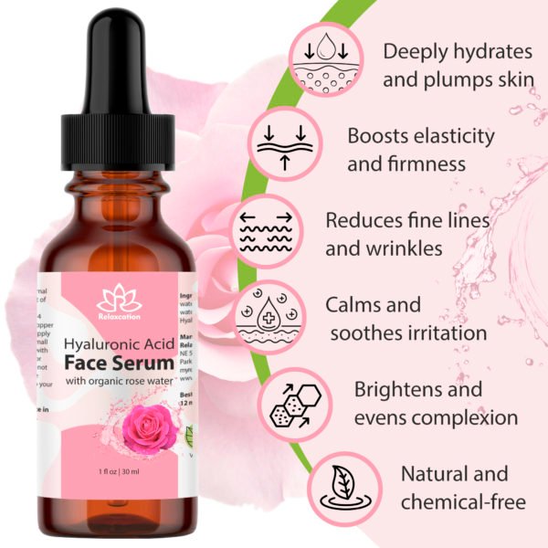 Hyaluronic Acid Serum with Rose Water - Image 2