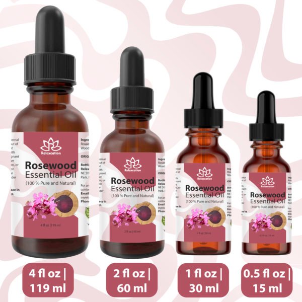 Rosewood Essential Oil in Amber Bottle - Image 3