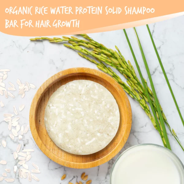 RICE WATER PROTEIN Shampoo Bar and Conditioner Bar for Hair Growth - Image 9