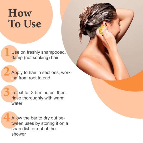 Ginger Root Conditioner Bar for Hydrating and Hair Growth - Image 4