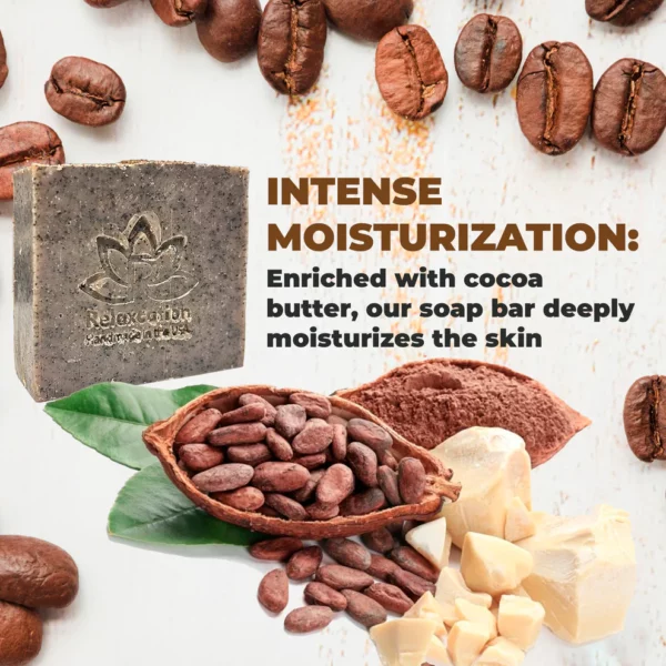 Coffee Scrub Natural Soap Bar - Exfoliating - Image 3