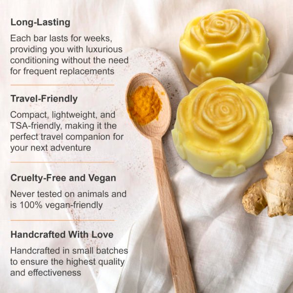 Ginger Root Conditioner Bar for Hydrating and Hair Growth - Image 5