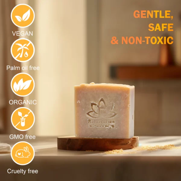 Goat Milk Natural Soap Bar - Calming and Hypoallergenic - Image 3