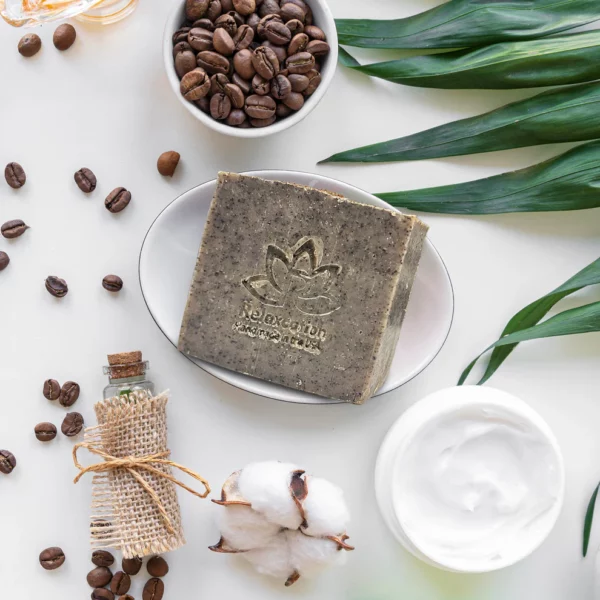 Coffee Scrub Natural Soap Bar - Exfoliating - Image 2
