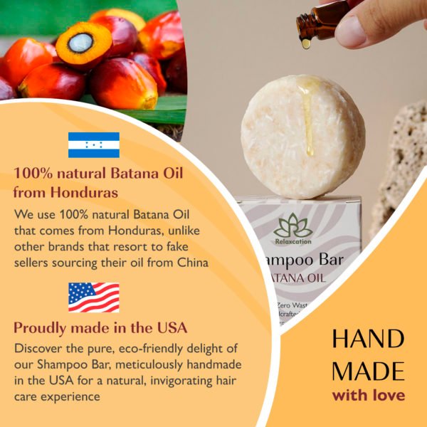 HAIR GROWTH Shampoo Bar | PURE RAW HONDURAS BATANA OIL - Image 6