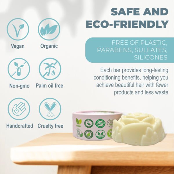 UNSCENTED Conditioner Bar for Moisturizing and Softening - Image 6