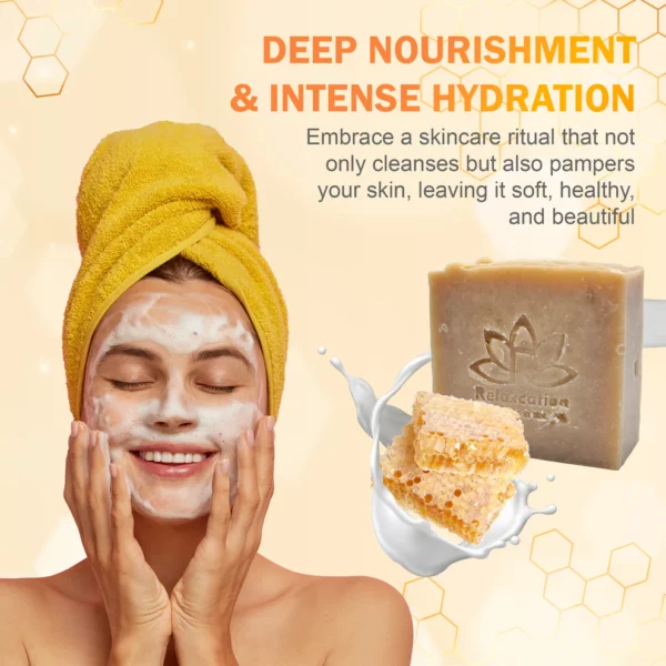 Goat Milk Natural Soap Bar - Calming and Hypoallergenic - Image 2