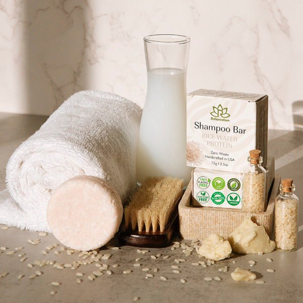 RICE WATER PROTEIN Shampoo Bar for Hair Growth - Image 5