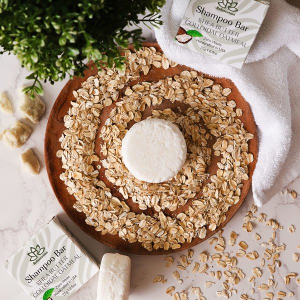 UNSCENTED Shampoo Bar with Colloidal Oatmeal Shea Butter for Damaged Hair - Image 2
