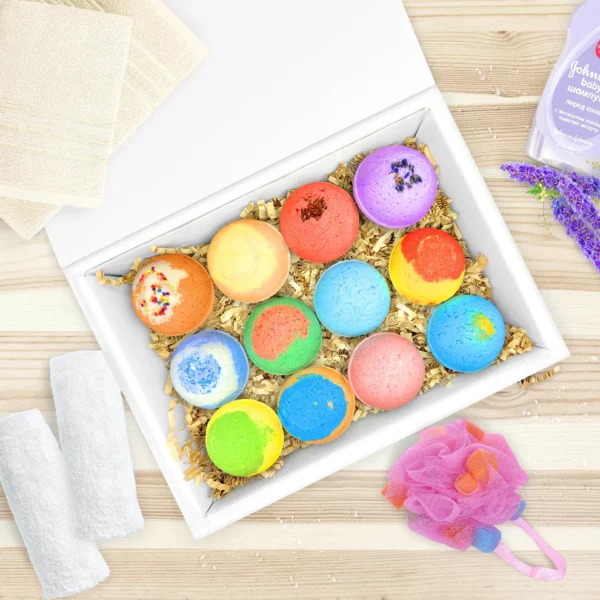 12 Natural Bath Bombs- Safe for Sensitive Skin (3.2 oz each) - Image 8