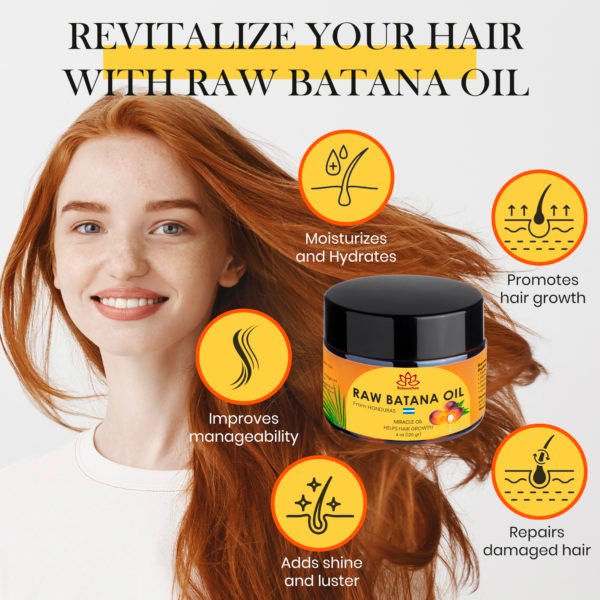 100% Raw Batana Oil Organic for Hair Growth, Prevent Hair Loss - Image 3