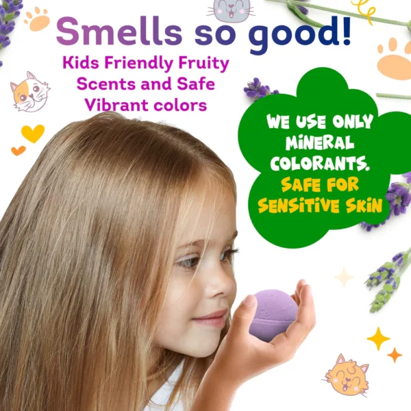 Bath Bombs for Kids with Surprise Cute Cats Toys Inside - Image 5