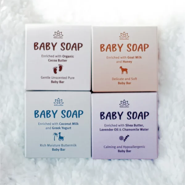 All Natural Cold Process Soap for Baby Set of 4 - Image 3