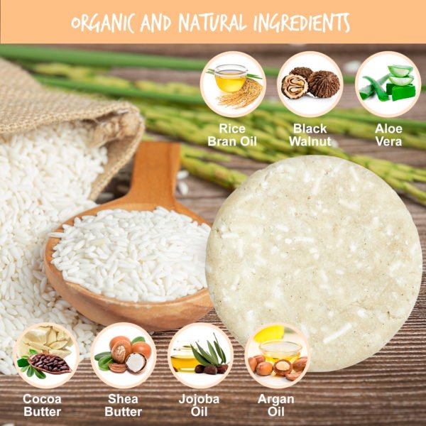 RICE WATER PROTEIN Shampoo Bar for Hair Growth - Image 2
