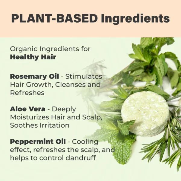 Rosemary Shampoo Bar and Conditioner Bar for Hair Growth - Image 5