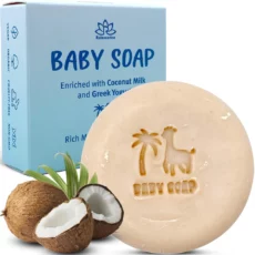 Organic Baby Soap Bar with Coconut Milk and Greek Yogurt