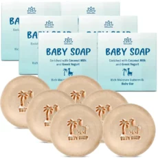 Baby Soap Bars with Greek Yogurt and Coconut Milk (Set of 6)