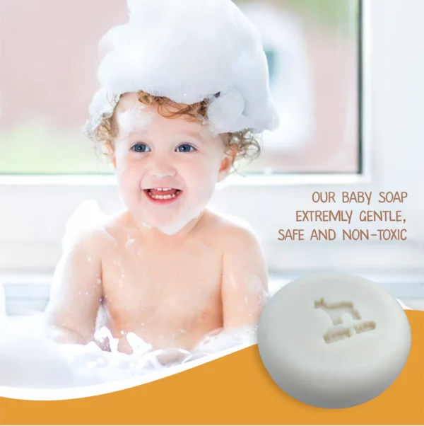 Baby Soap Bars with Goat Milk and Honey (Pack of 6) - Image 7