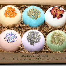 All-Natural Organic Bath Bombs - Relaxing 6 Set