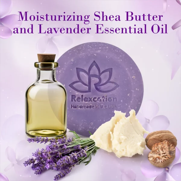 Lavender Shea Butter Organic Soap Bar - Calming and Relaxing - Image 5