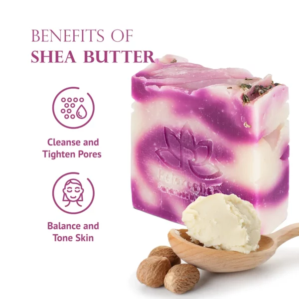 French LAVENDER SHEA BUTTER All-Natural Soap Bar - Image 5