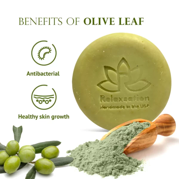 Natural Soap Bar with Olive Oil and Olive Leaves - Image 8