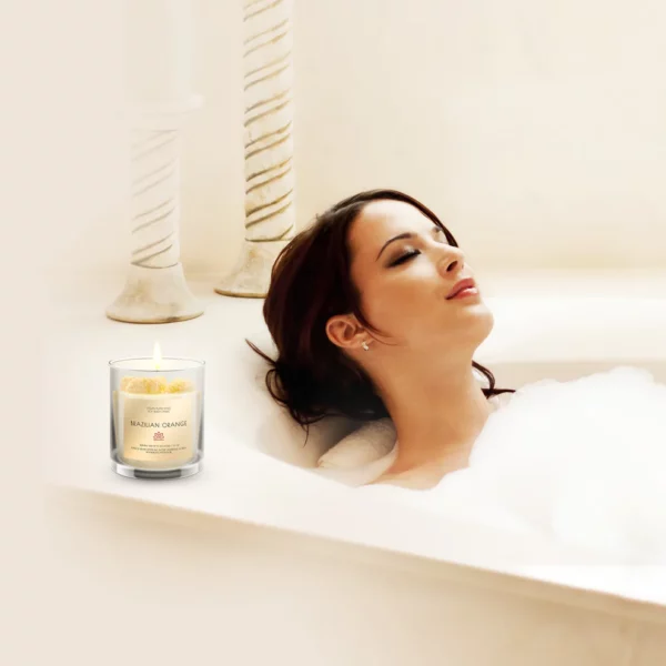 BRAZILIAN ORANGE Soy Wax Candle in Glass Jar (10 oz) - Image 5