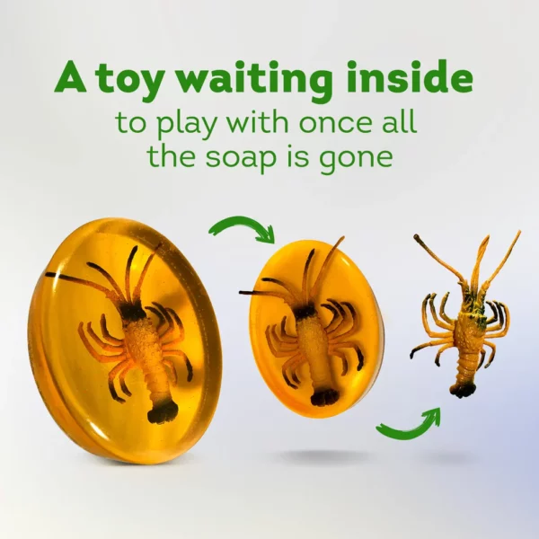 4 Kids Soap Bars with Sea Animals Toys Inside - Image 5