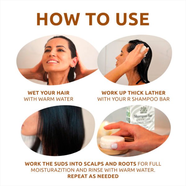 UNSCENTED Shampoo Bar with Colloidal Oatmeal Shea Butter for Damaged Hair - Image 4