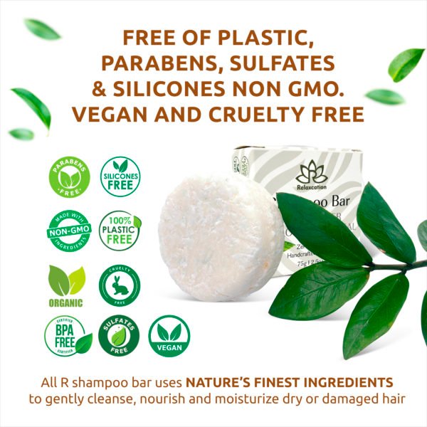 UNSCENTED Shampoo Bar with Colloidal Oatmeal Shea Butter for Damaged Hair - Image 5